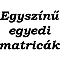 Egyszínű egyedi matricák 10 cm