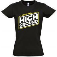 I Have the High Ground fekete női póló