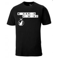 Macskás fadísz fekete férfi póló