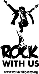 Rock With Us Vitiligo vasalható matrica
