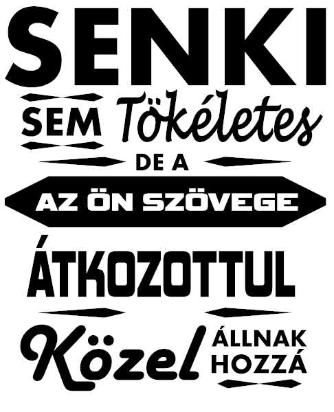 Senki sem tökéletes...Saját szöveggel